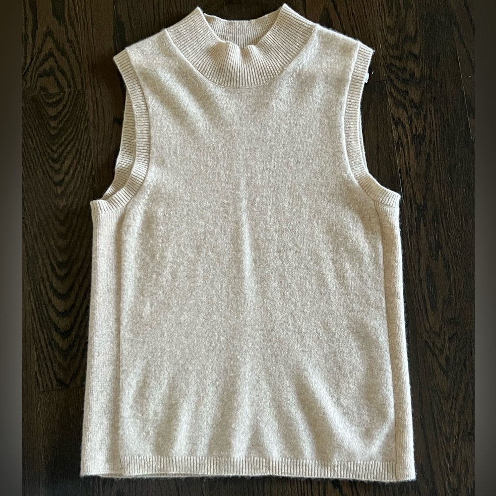 Veronica beard cashmere sleeveless sweater small